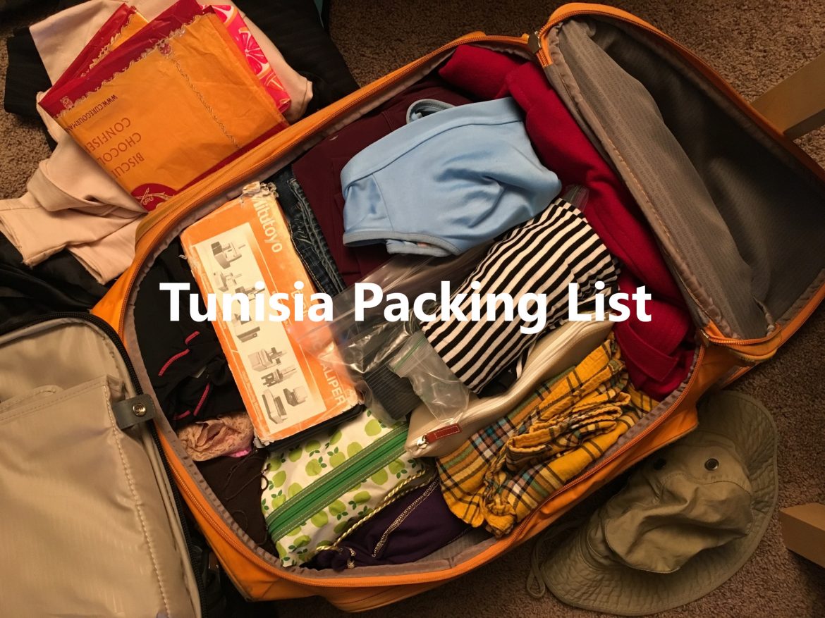 Tunisia packing list