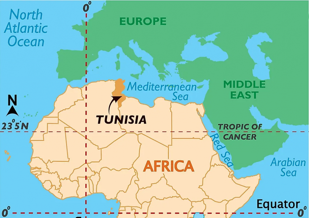 Where Tunisia is located