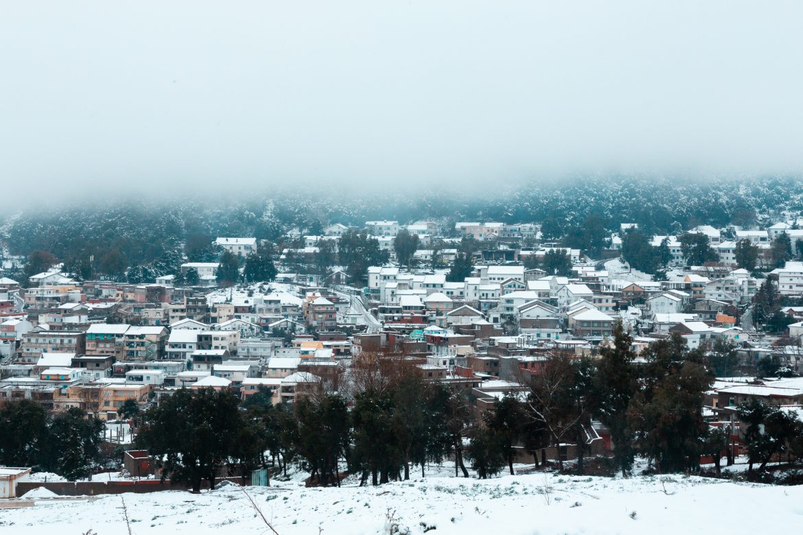 Snowing in Ain Draham
