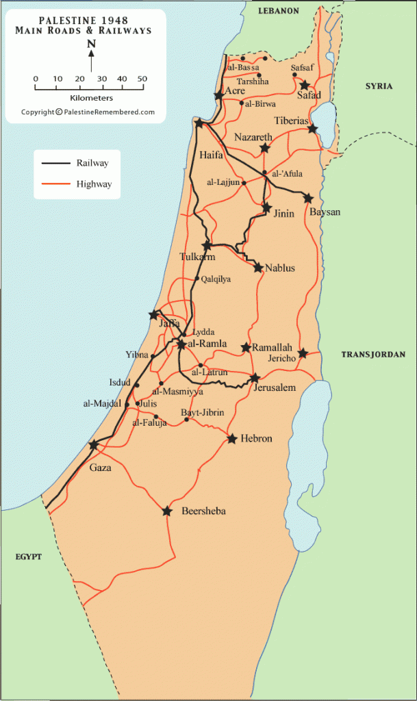 Map of Palestine 1948.