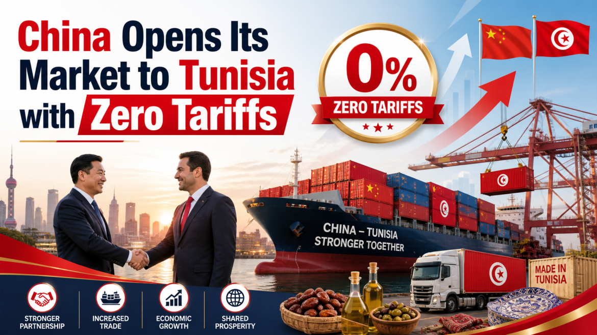 China Opens Its Market to Tunisia with Zero Tariffs