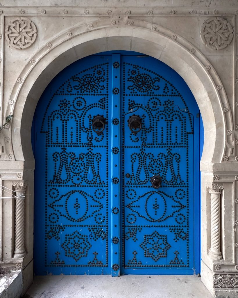A blue Tunisian door.