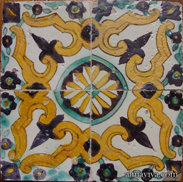 Tunisian Qallaline tile